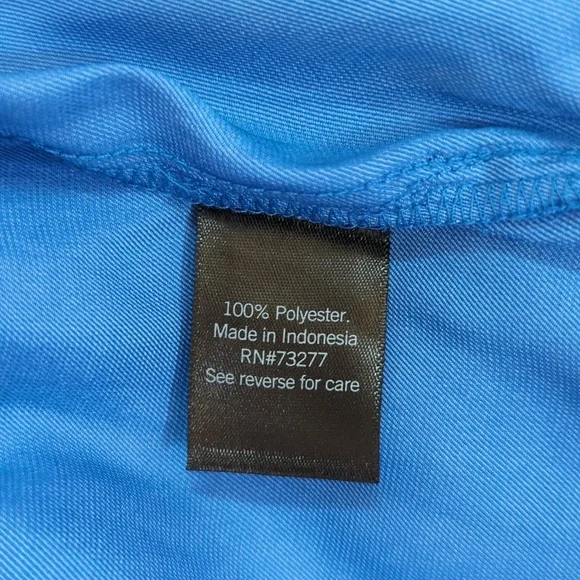 Simply Vera Blue Long Sleeve Button Down Tunic Blouse Size XL - Picture 10 of 10